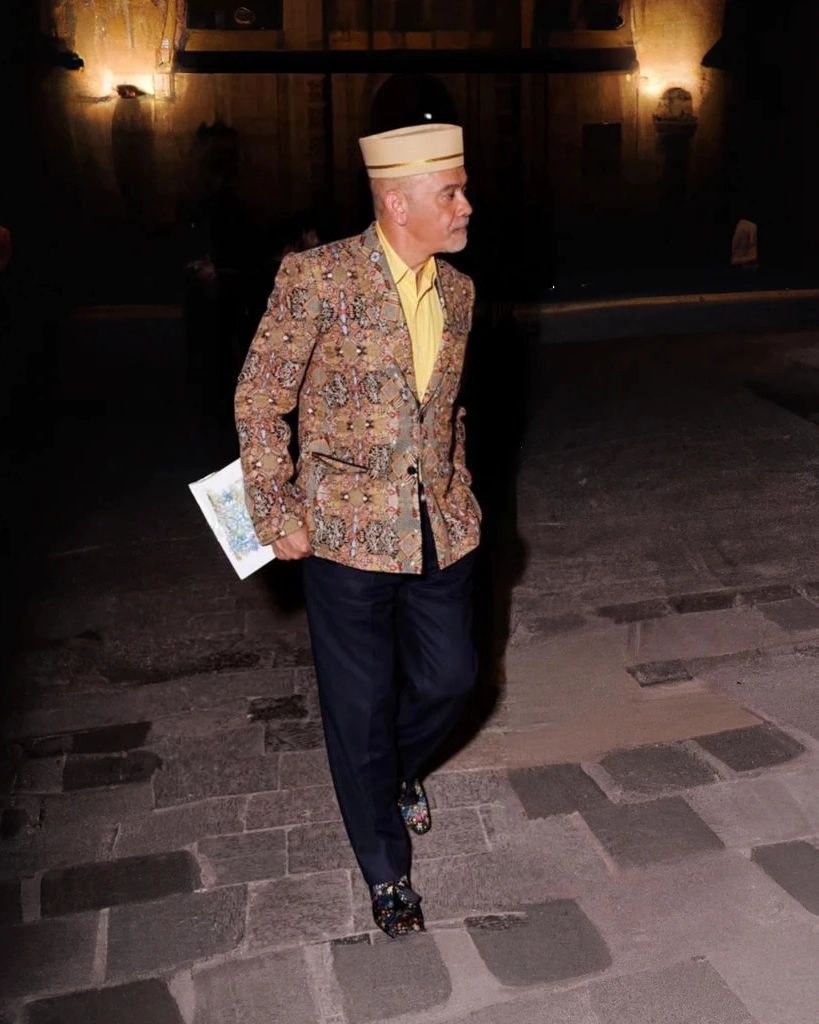 Old Textile Embroidery Blazer