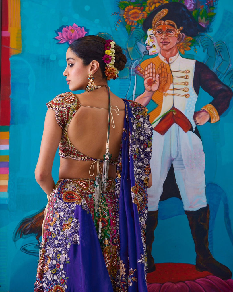 Embroidered lehenga set