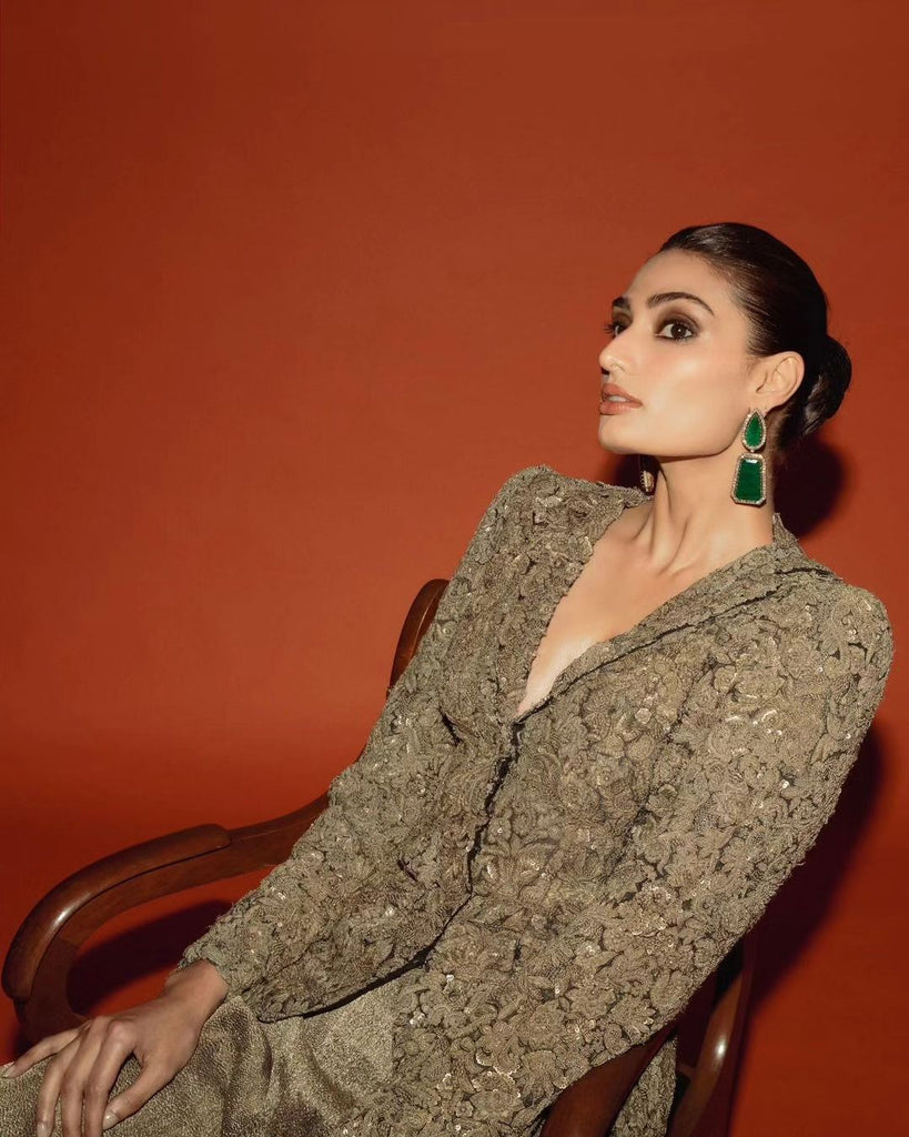 Broad pants and jacket set