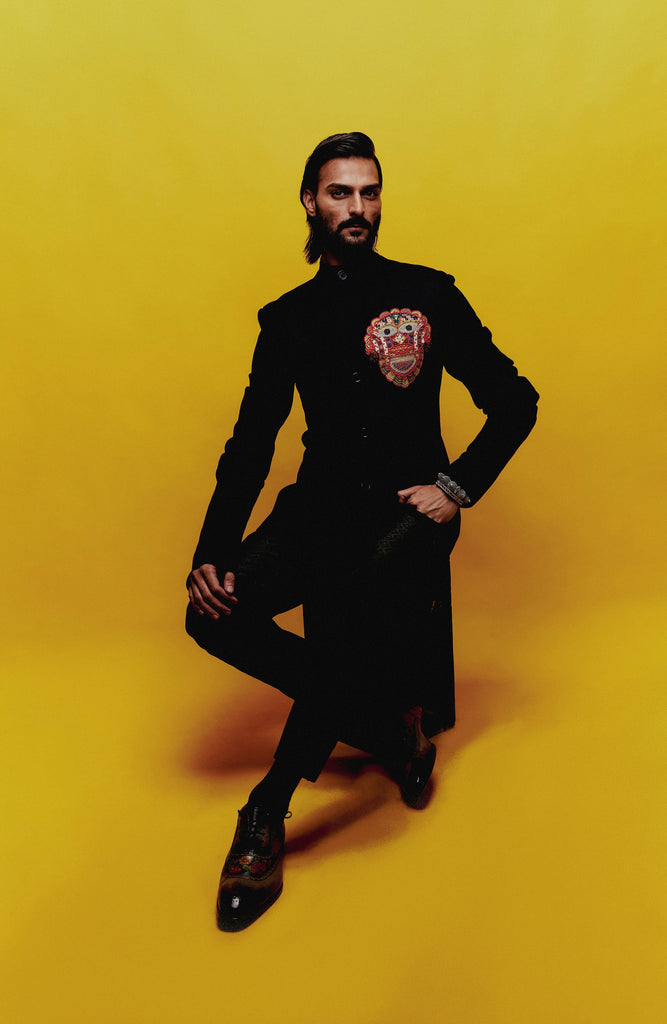 Tribal Patch Bandhgala Set