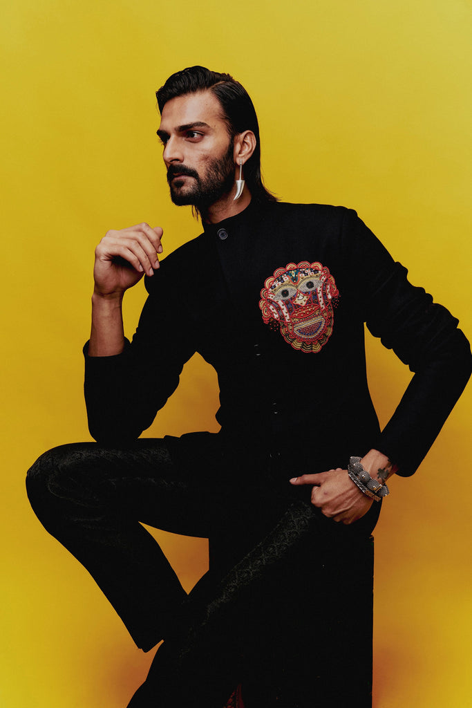 Tribal Patch Bandhgala Set