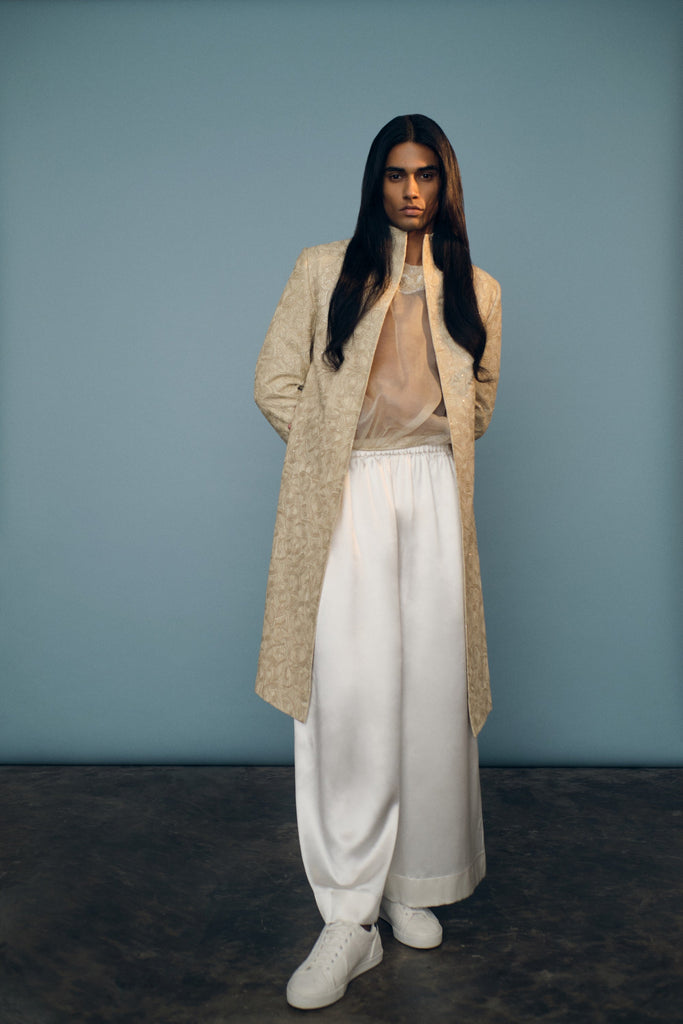 Sequined Sherwani Set