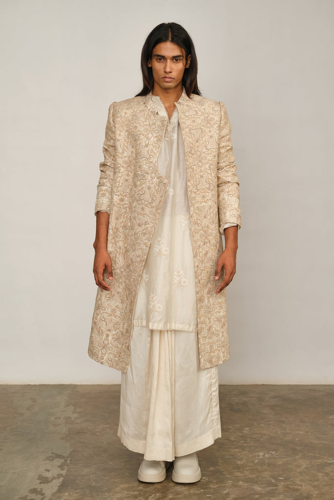 Knot Embroidery Sherwani Set