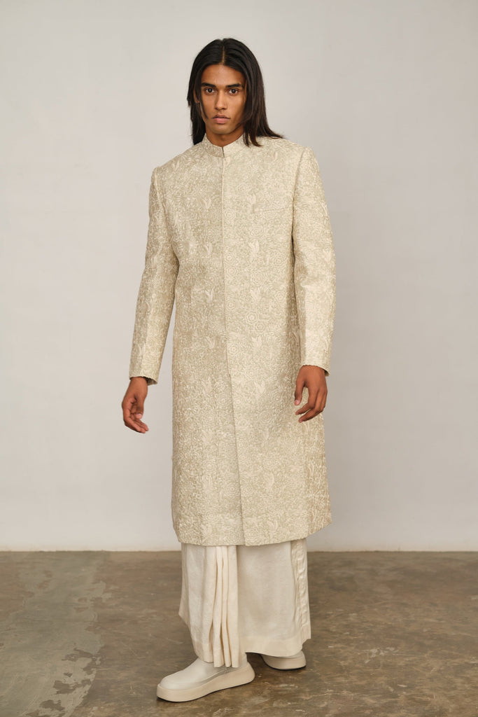 Ektaar Embroidery Sherwani Set