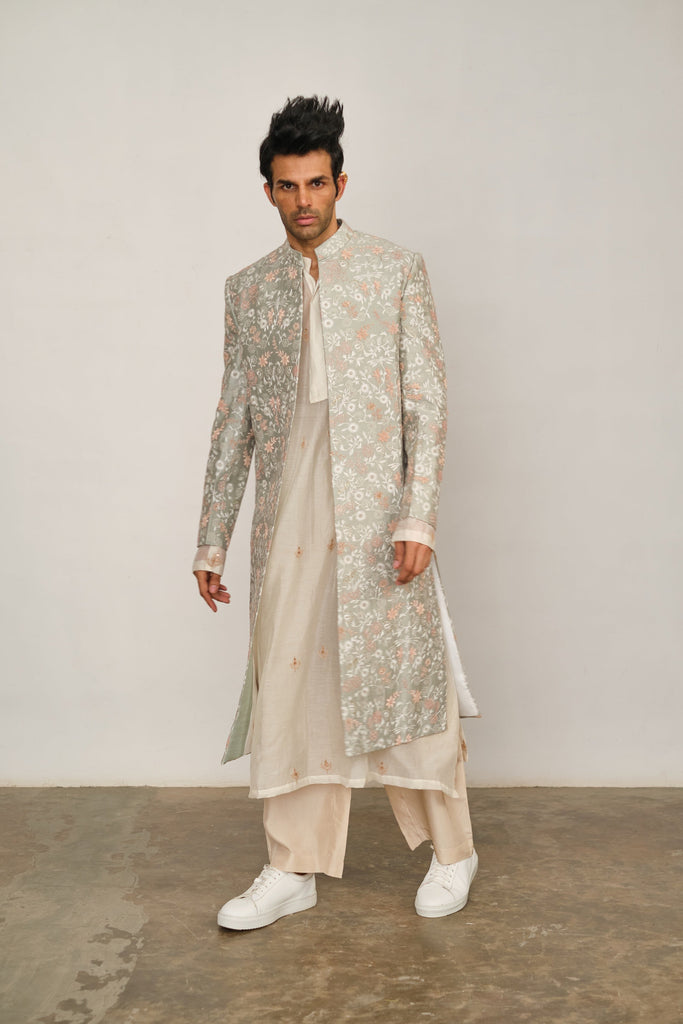 Chikankari Sherwani Set