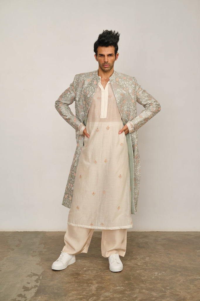 Chikankari Sherwani Set