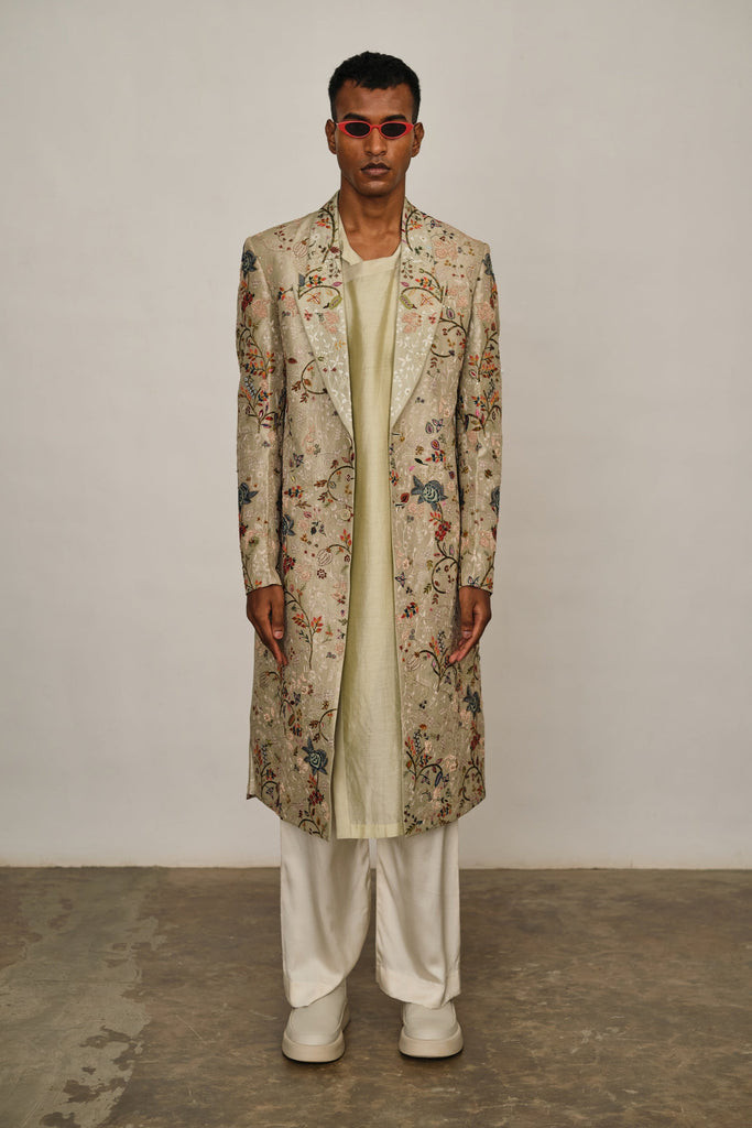 Calico Long Jacket Set