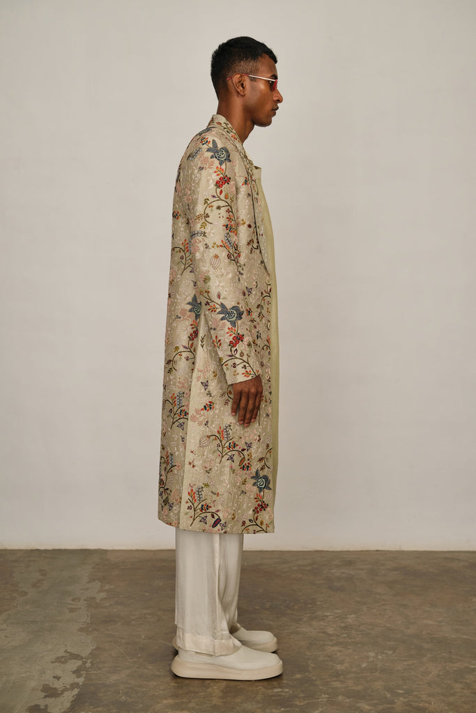 Calico Long Jacket Set